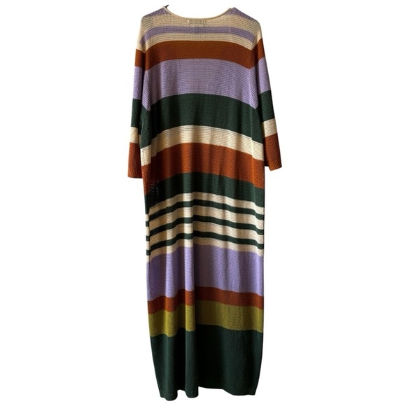 Eloquii Elements Women’s Plus Size Striped Crochet Knit Dress Size 26/28 - Picture 7 of 9